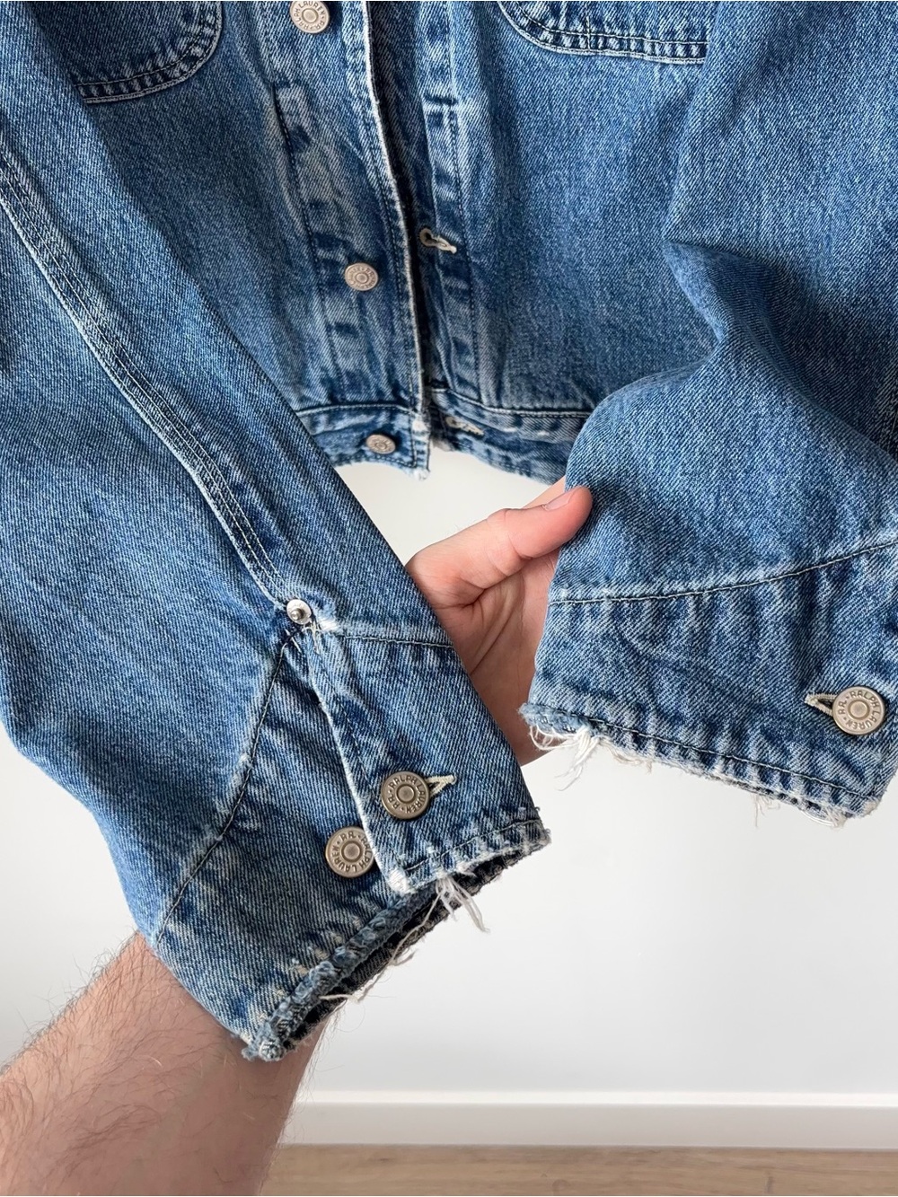 Vintage RRL Double RL Denim Trucker Jacket Men’s M Corduroy Collar 90s USA - Picture 7 of 16